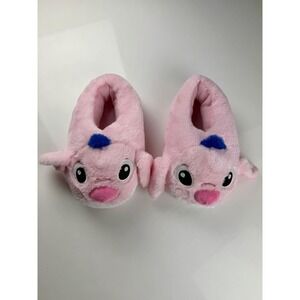 Stitch Plush Slippers Pink Fuzzy‎ House Shoes One Size Fits Most